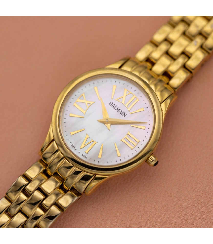 Pierre Balmain Gold Tone & Mother of Pearl Ladies' Watch - Ref. 2990