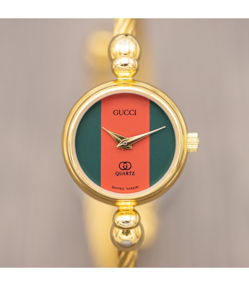 Gucci Bangle - Vintage Ladies' Quartz Cocktail Watch - Ref. 2047L