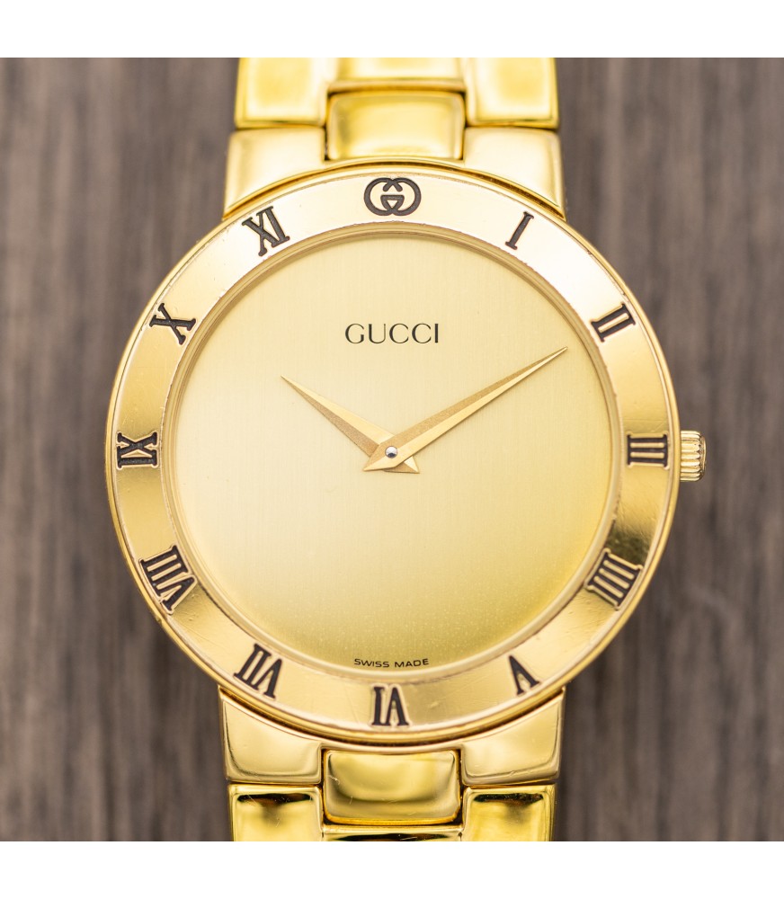 Gucci - Vintage Men's Gold Plated Quartz Watch - Ref. 