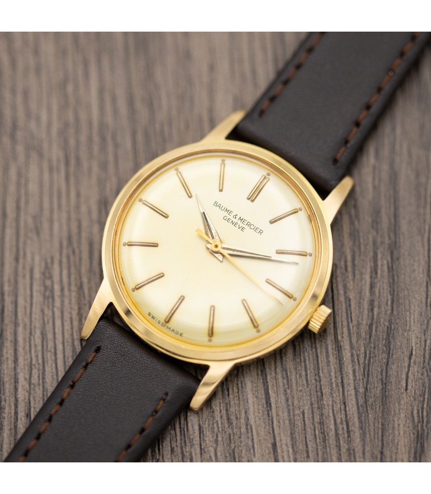 Baume & Mercier Genève - Vintage Gold Plated Men's Dress Watch - Ref. 2184