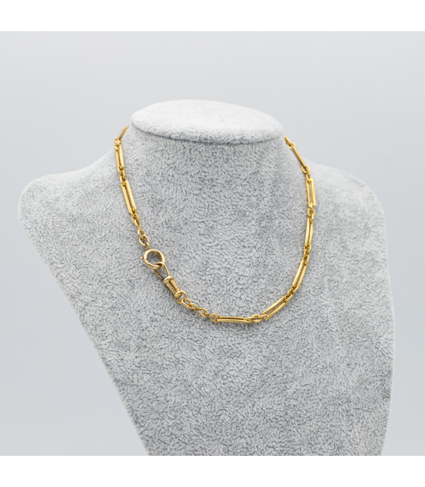 Marloes - Antique Watch Chain - French Gold Antique Chain Necklace