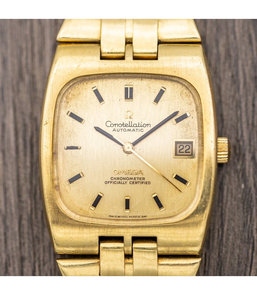 Omega Constellation Automatic Chronometre Solid 18k Yellow Gold Watch  Ref. 166.059
