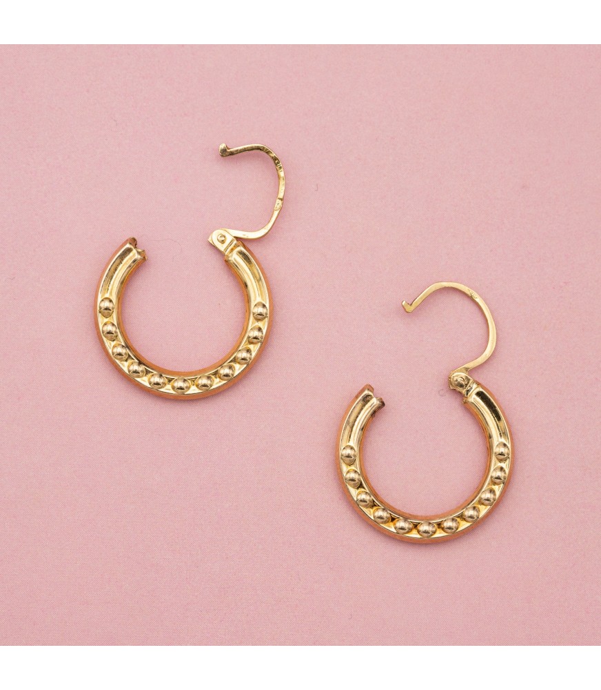 Dior Creoles 18k Yellow Gold Hoop Earrings Dior | The Luxury Closet