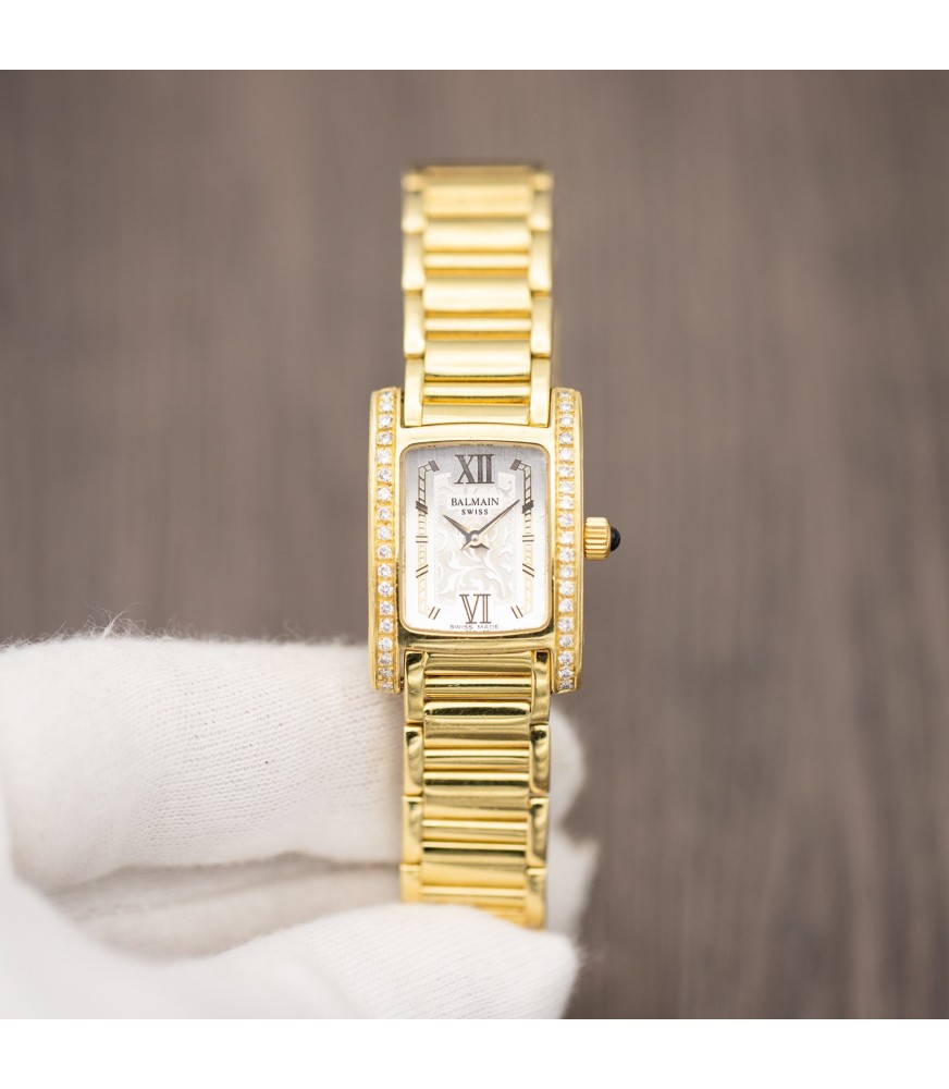 Pierre Balmain Arabesque - Vintage 18k Solid Yellow Gold & Diamond ...