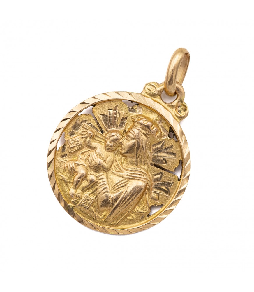 Scapular medal made in sterling silver