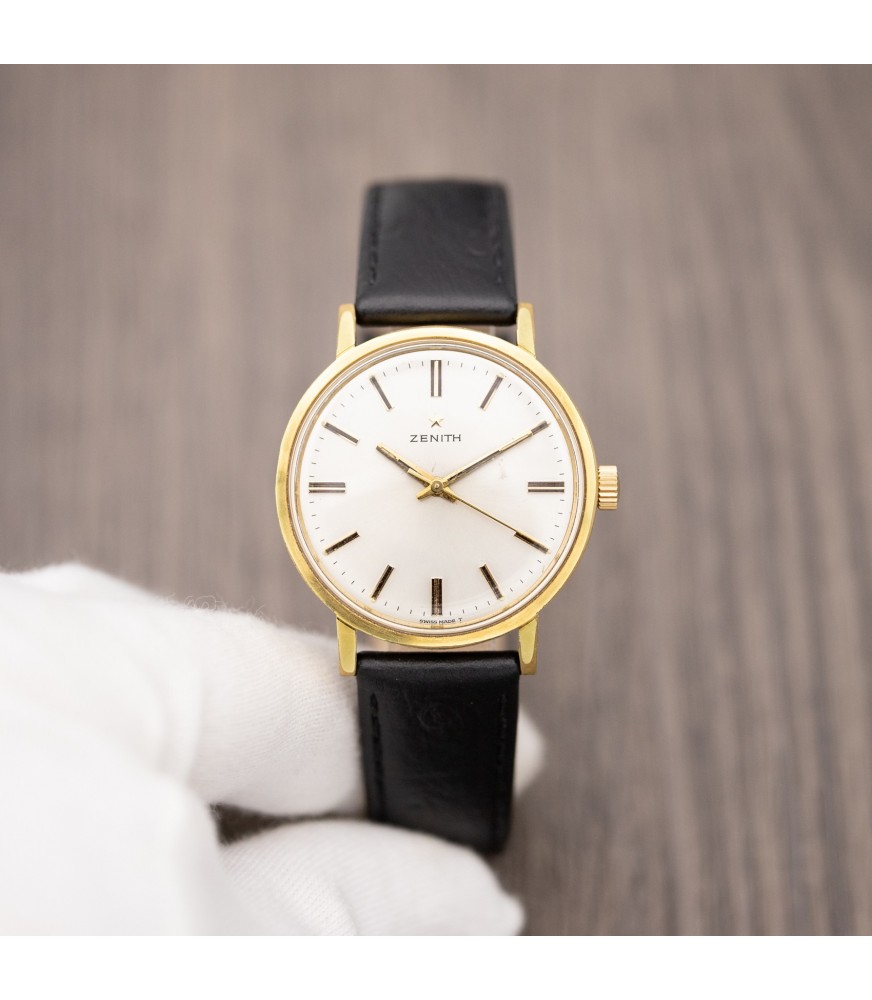 Montre Vintage ZENITH - Boîtier Acier 36mm - Mouvement Mécanique Manuel Calibre 2542 - Occasion