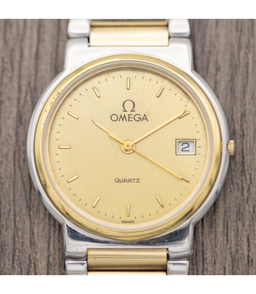 Omega De Ville America - Vintage Men's Two-Tone Quartz Watch - Ref. 396 ...