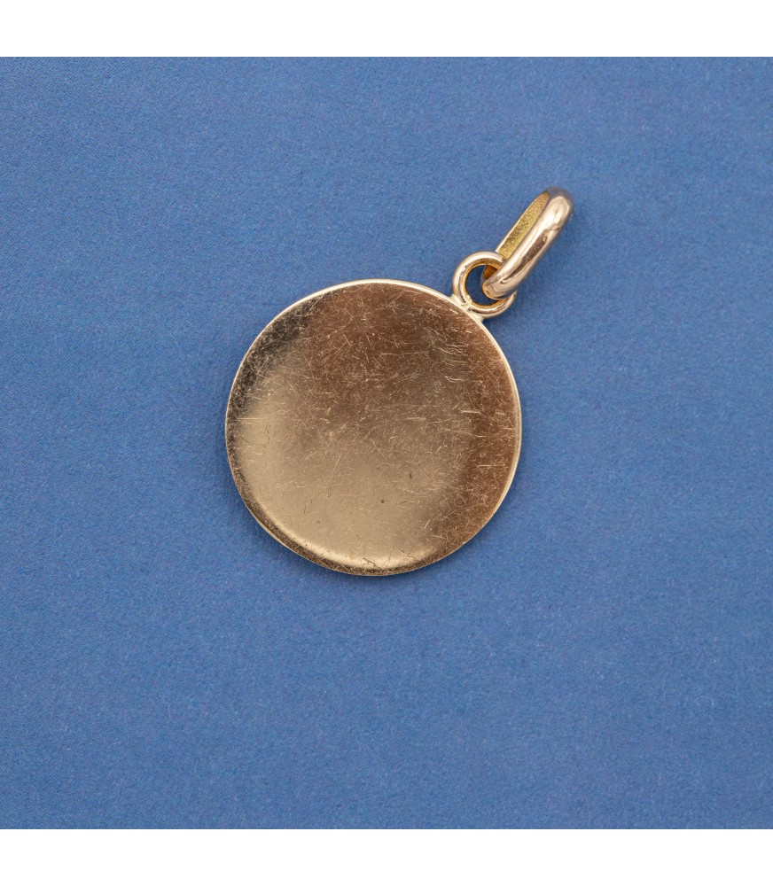 lovely 18k rose gold Saint Thérèse charm Therese pendant