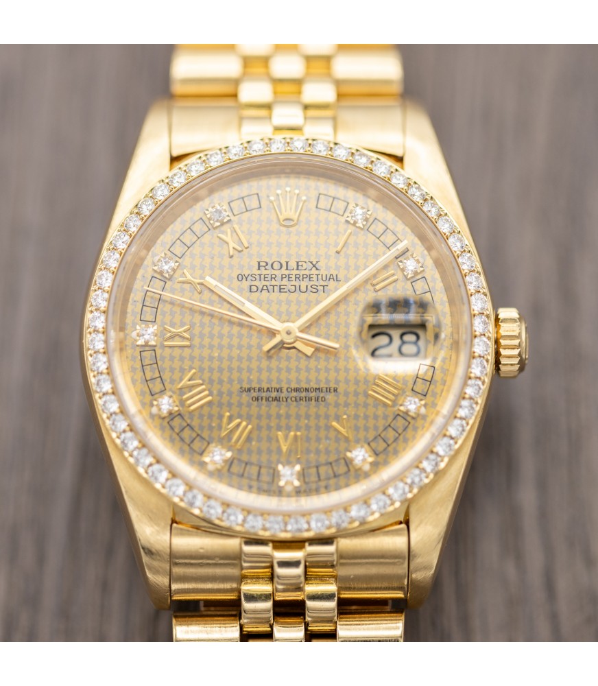 Rolex Ladies Datejust 18K Yellow Gold Watch