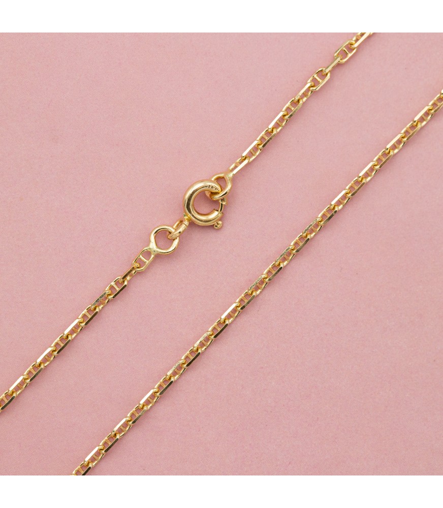 Copper Snake Necklace Chain 17 Inch Thin and Elegant Chain for