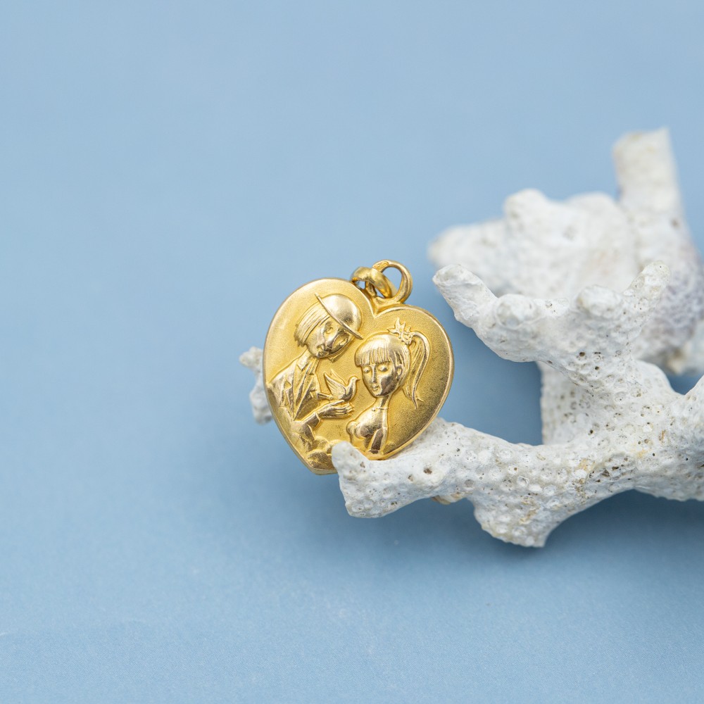 French 18K Vintage Les...