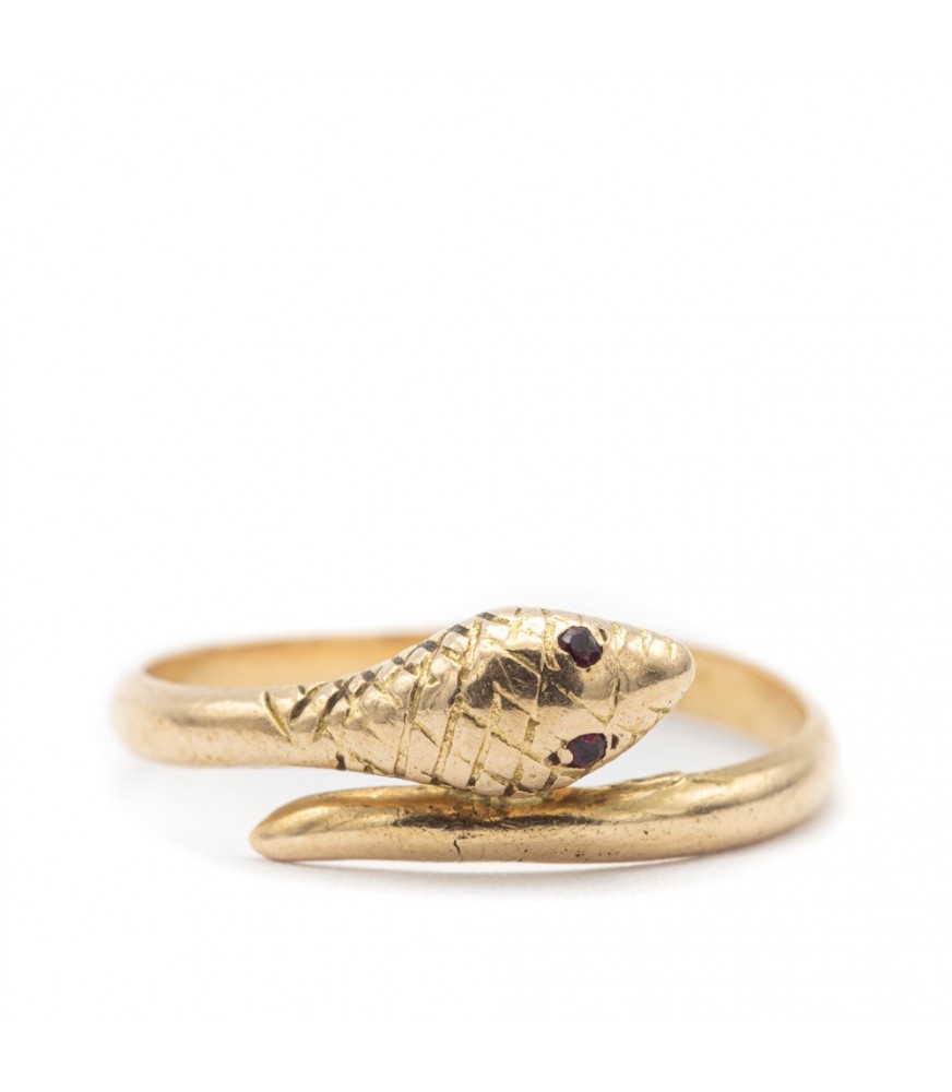 Snake Wrap Gold Adjustable Ring - Gratinsta