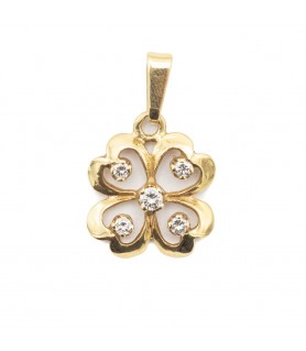 ALTERA Vintage Four Leaf Clover Pendant Jewelry Set 4Pcs Necklace