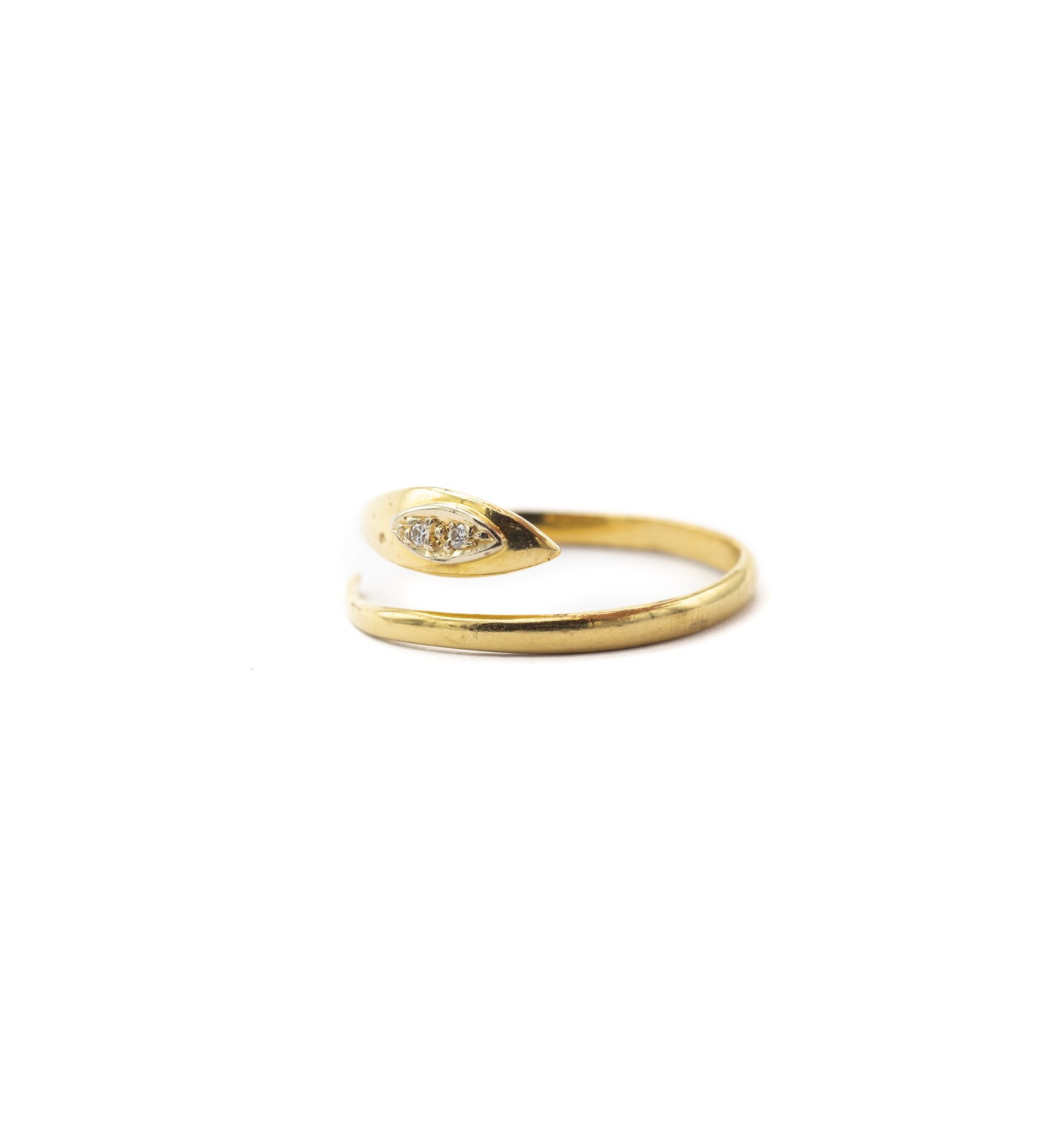 Snake Ring - 18 ct yellow gold Victorian symbol of eternal Love