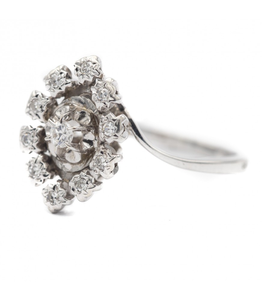 Marion - Marquise shaped diamond ring.