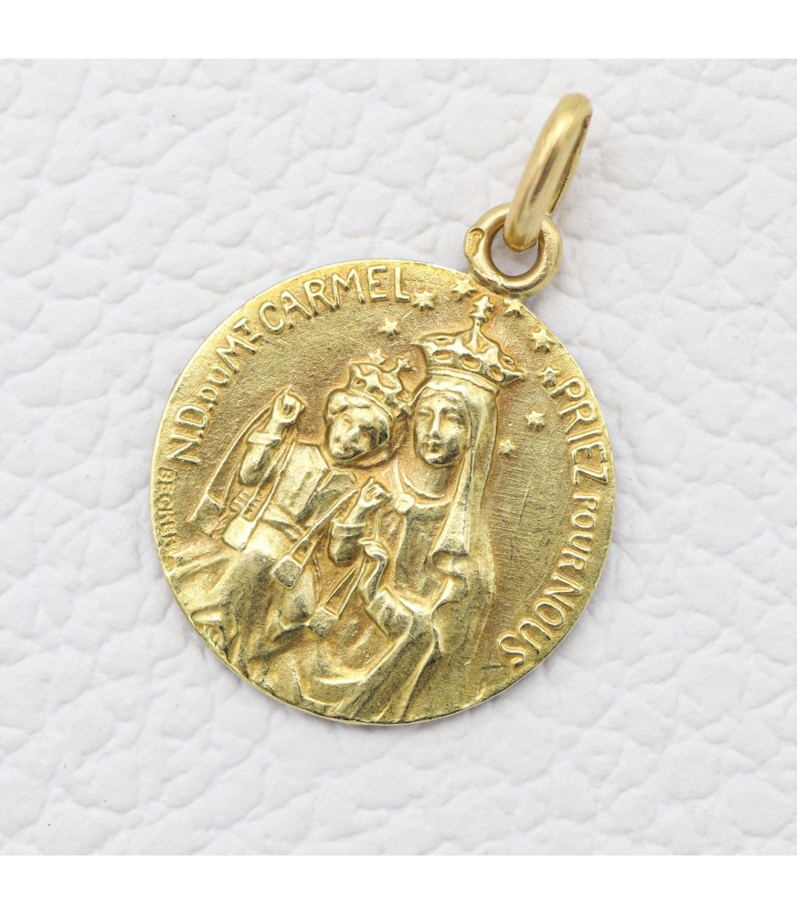 Jesus - double sided medal - Notre Dame - Jesus - Mary